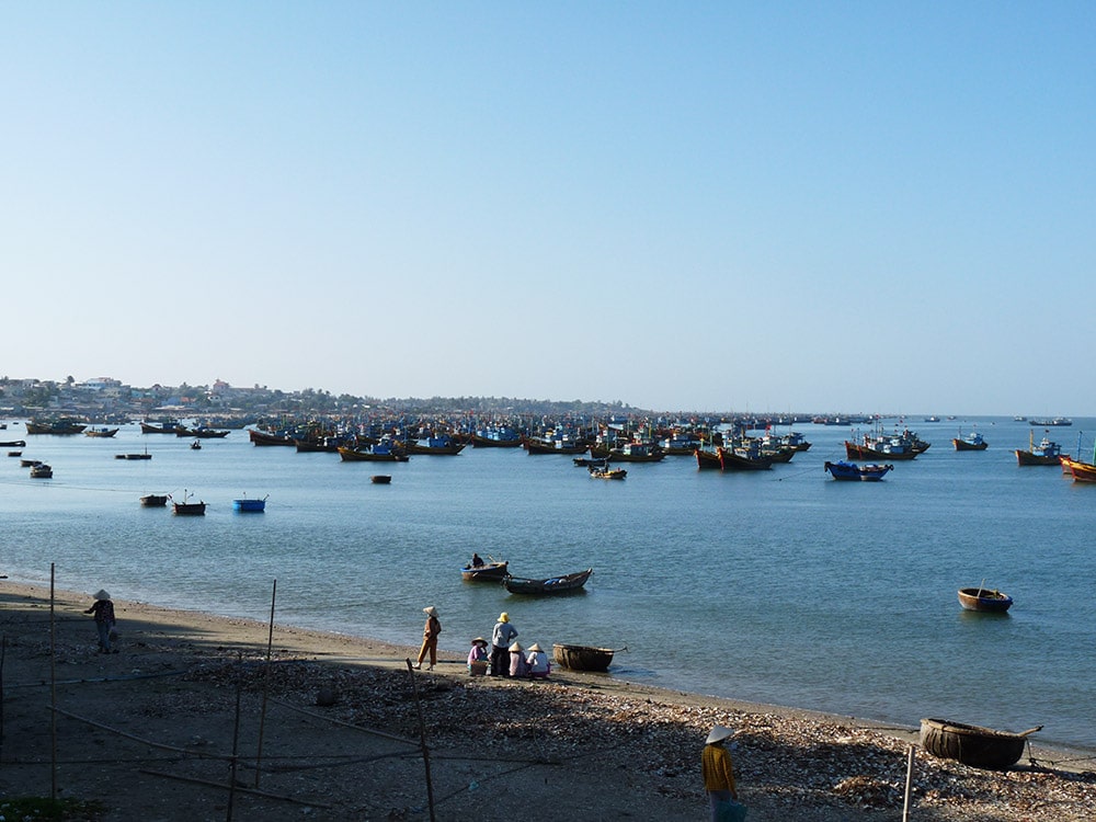 Le port de Mui Ne au Vietnam