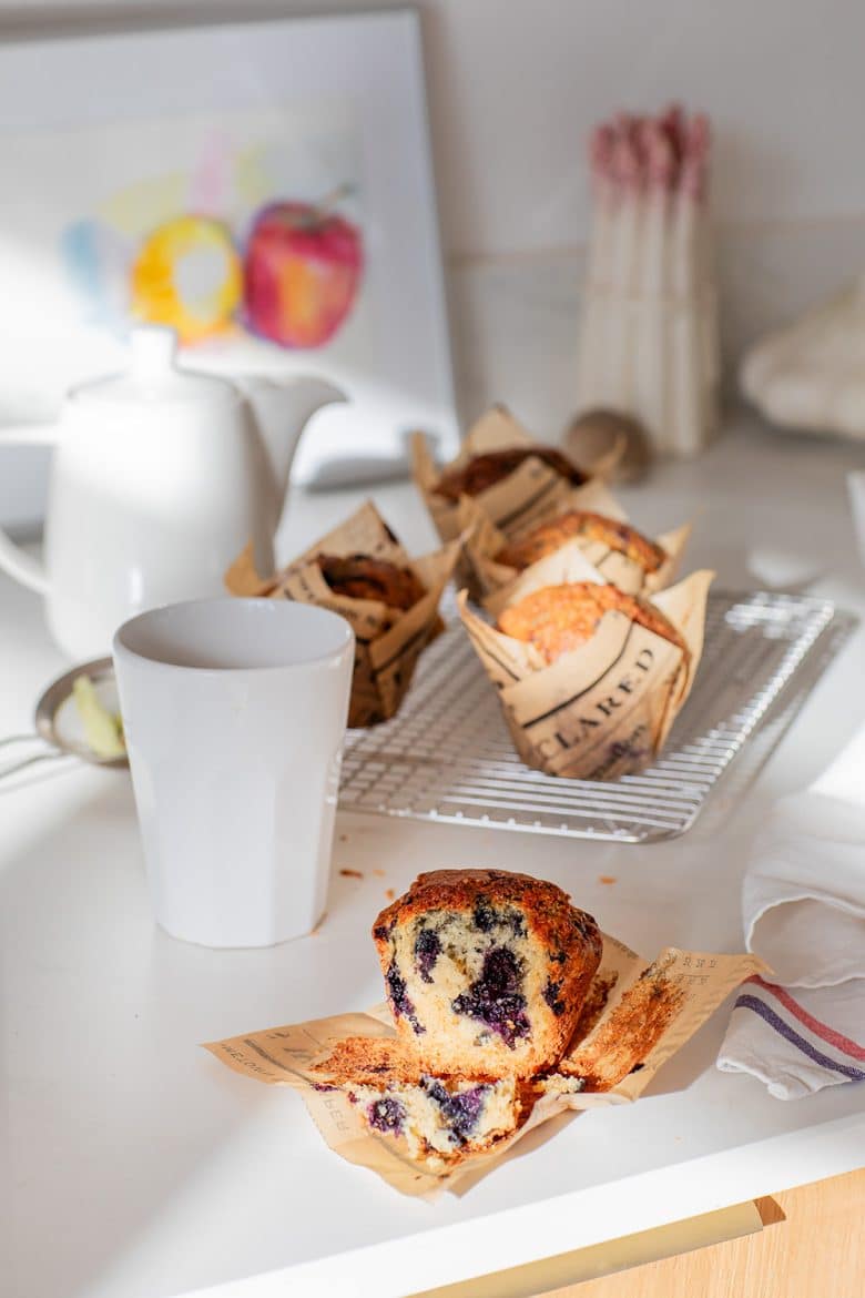 Muffins aux myrtilles, une recette facile pour le petit-déjeuner