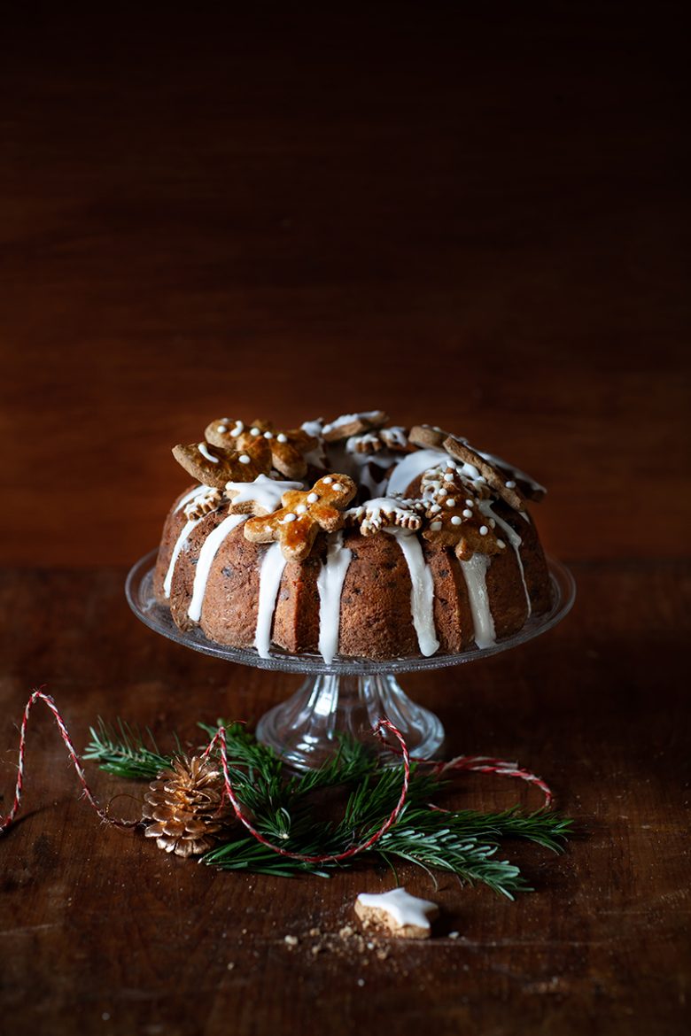 Ma recette traditionnelle de Christmas Cake ou Cake de Noël, le gâteau décoré pour Noël