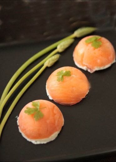 recette de domes de saumon tzatzíki
