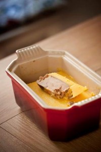 Foie gras fumé à chaud et en terrine