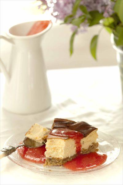 La recette du New-York cheesecake au coulis de fraises