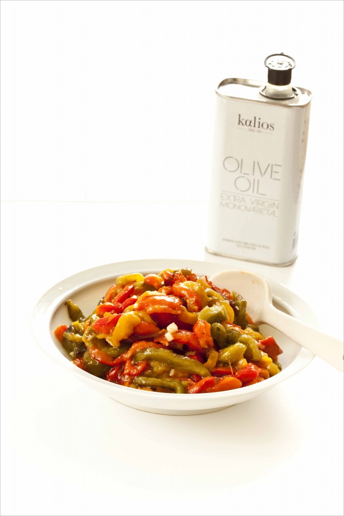 Salade de poivrons à l'ail et à l'huile d'olive Kalios monovariétale