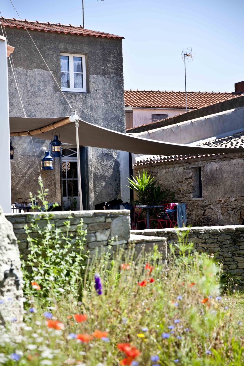 La terrasse arrière et le jardin de la Marine le restaurant d'Alexandre Couillon