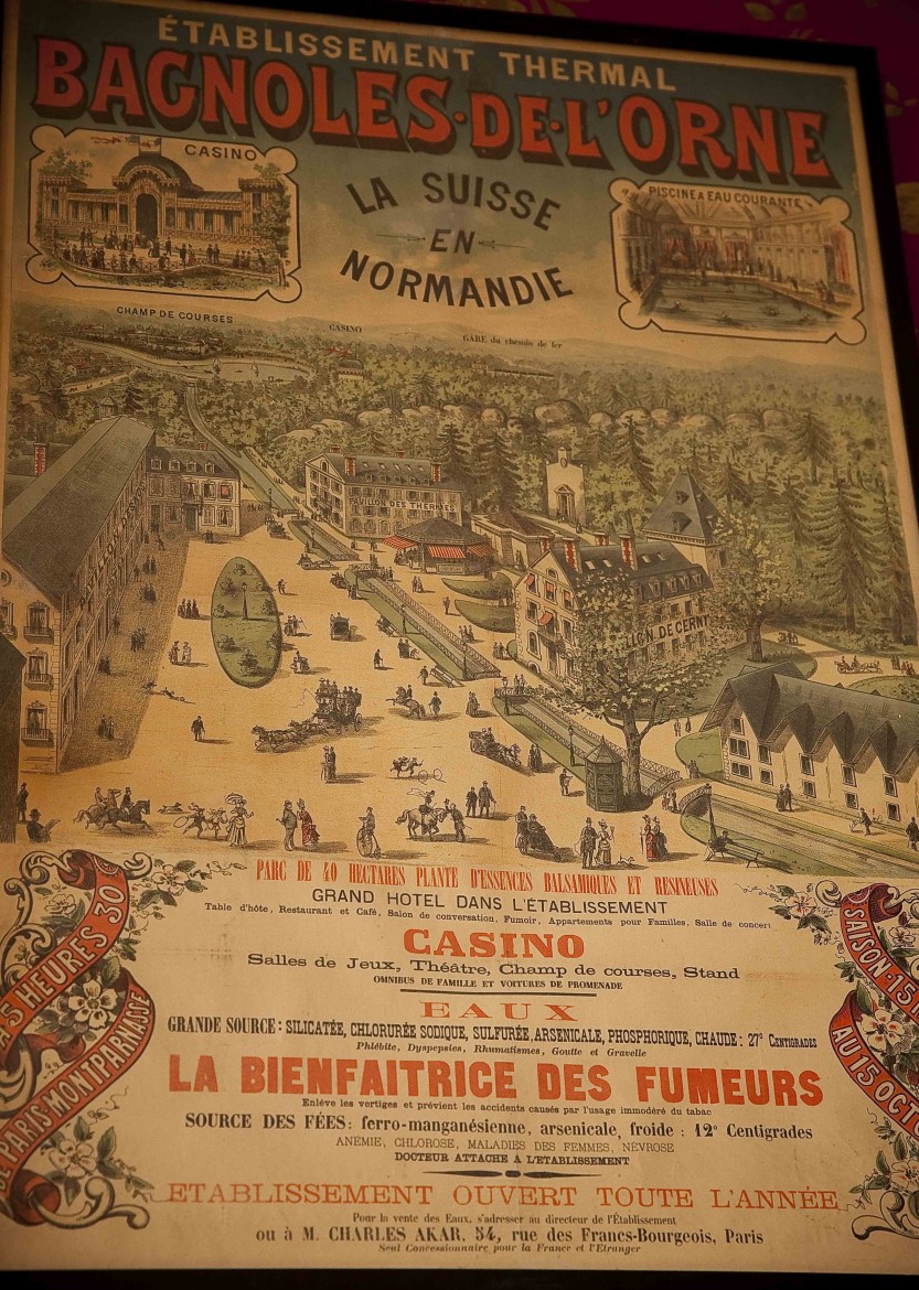 Ancienne affiche pour la station thermale de Bagnoles de l'Orne