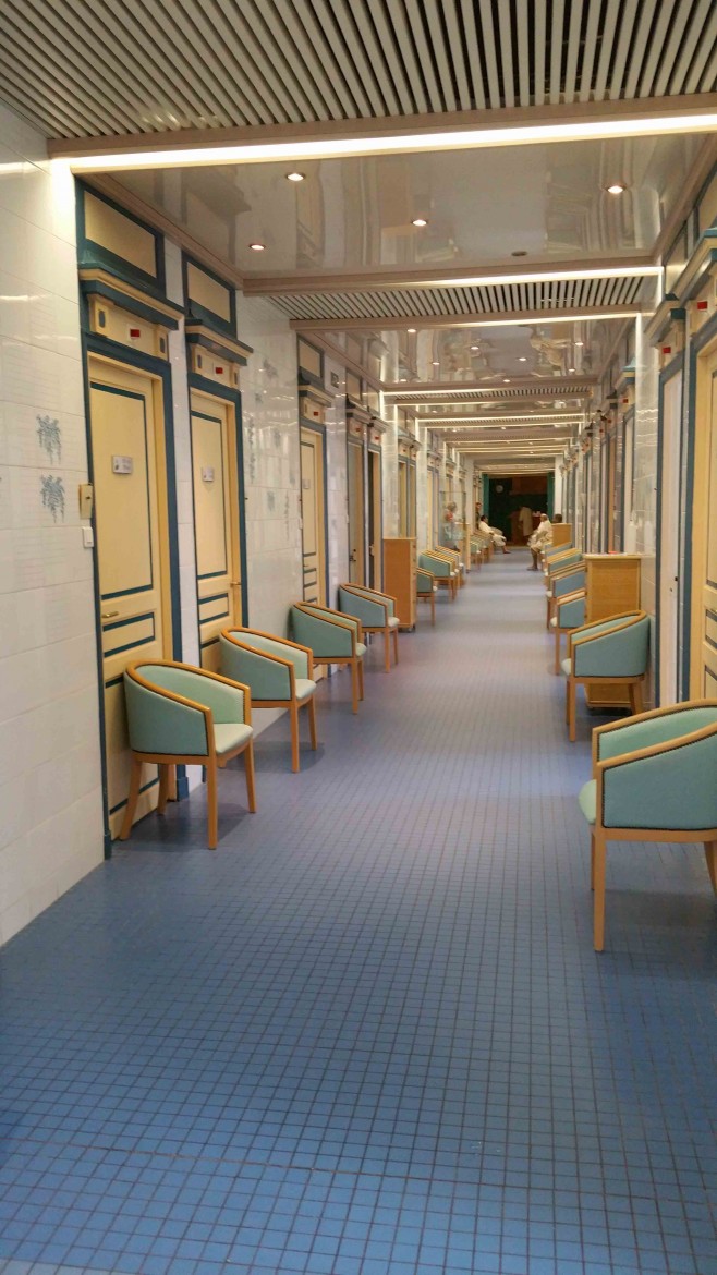 B'O Resort thermal, couloirs humides du spa