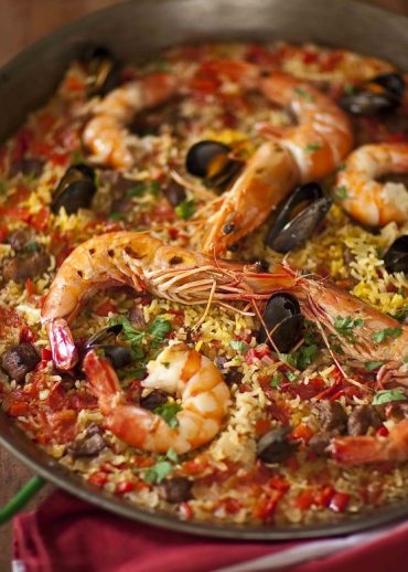 recette facile de paella terre mer comme un arroz espagnol