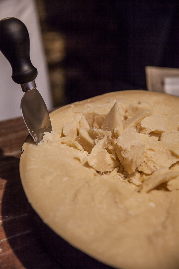 Parmesan fromage bio de la laiterie Iris à Rivalta di Torino, en Italie