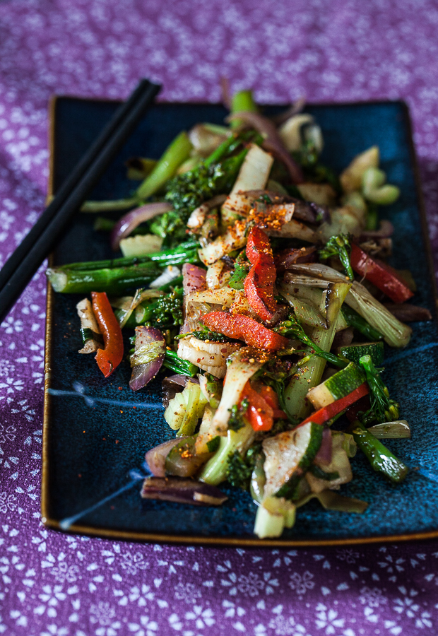 Recette de wok de légumes brocoli et courgettes aux 5 épices