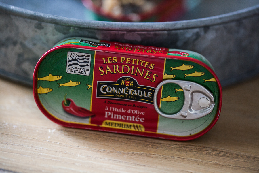 sardines à l'huile pimentée de Connetable