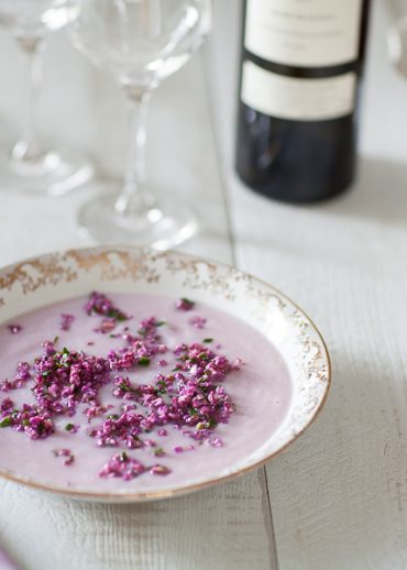 Ma recette de velouté de chou-fleur violet