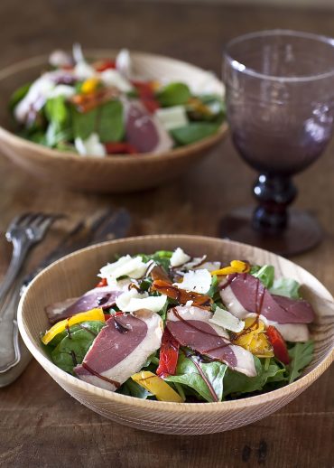 salade magrets de canard, recette facile et rapide pour 4 personnes