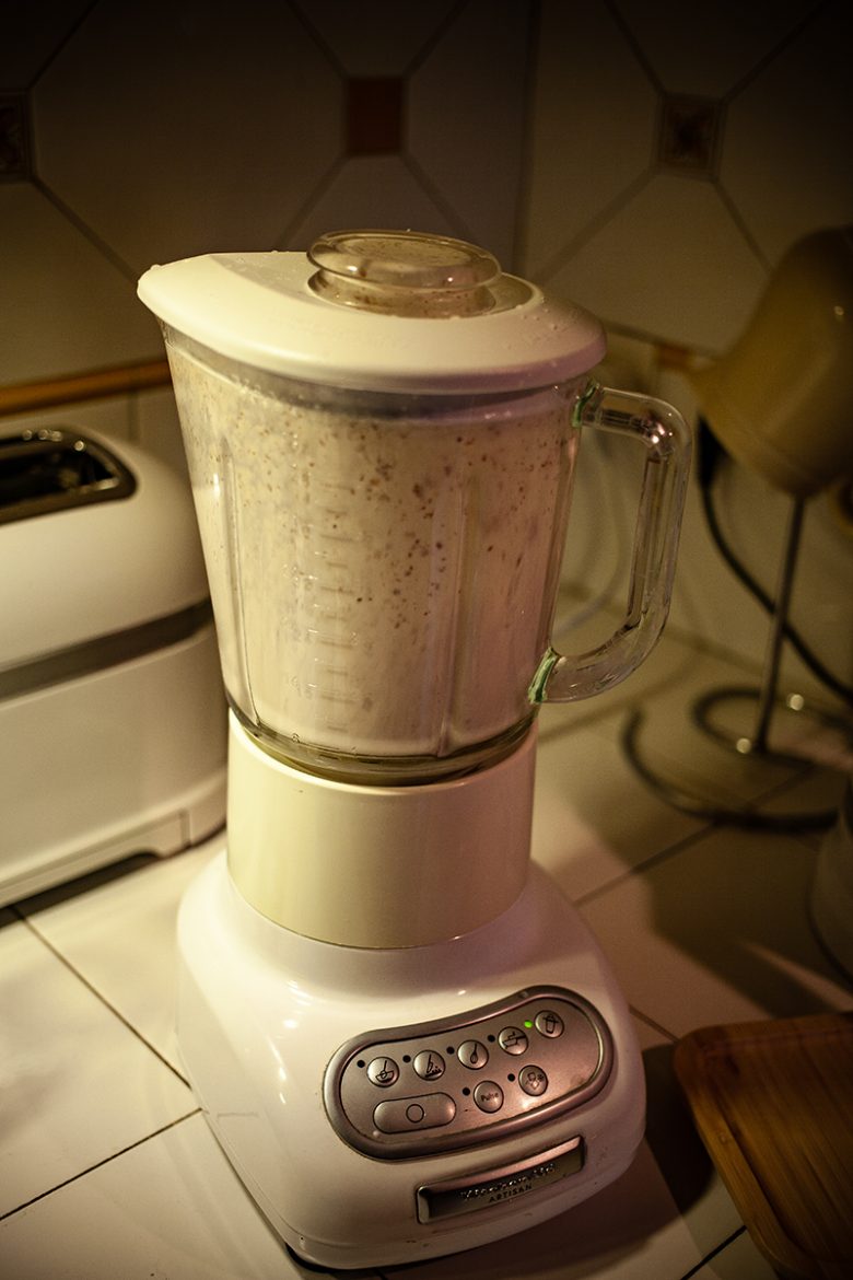 Blender Kitchenaid: mixage du lait d'amande