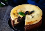 Cheesecake aux olives noires en confiture, recette à base d'Hojiblanca d'Espagne