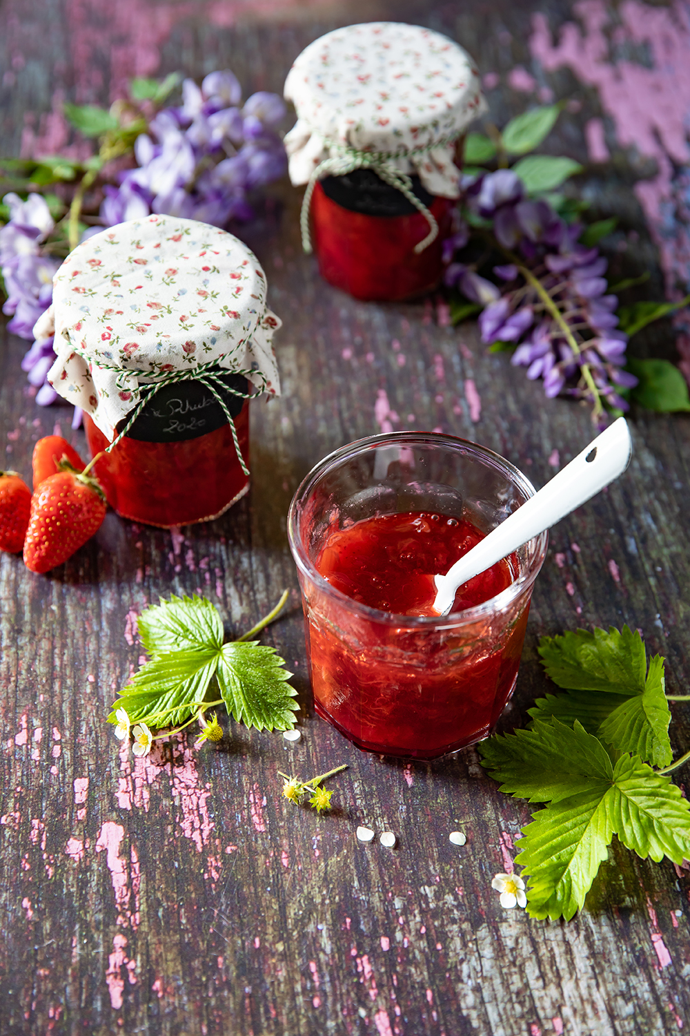 Confiture fraises rhubarbe - Recettes de cuisine Ôdélices