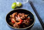 Sauté de boeuf, poivron et oignons, recette chinoise