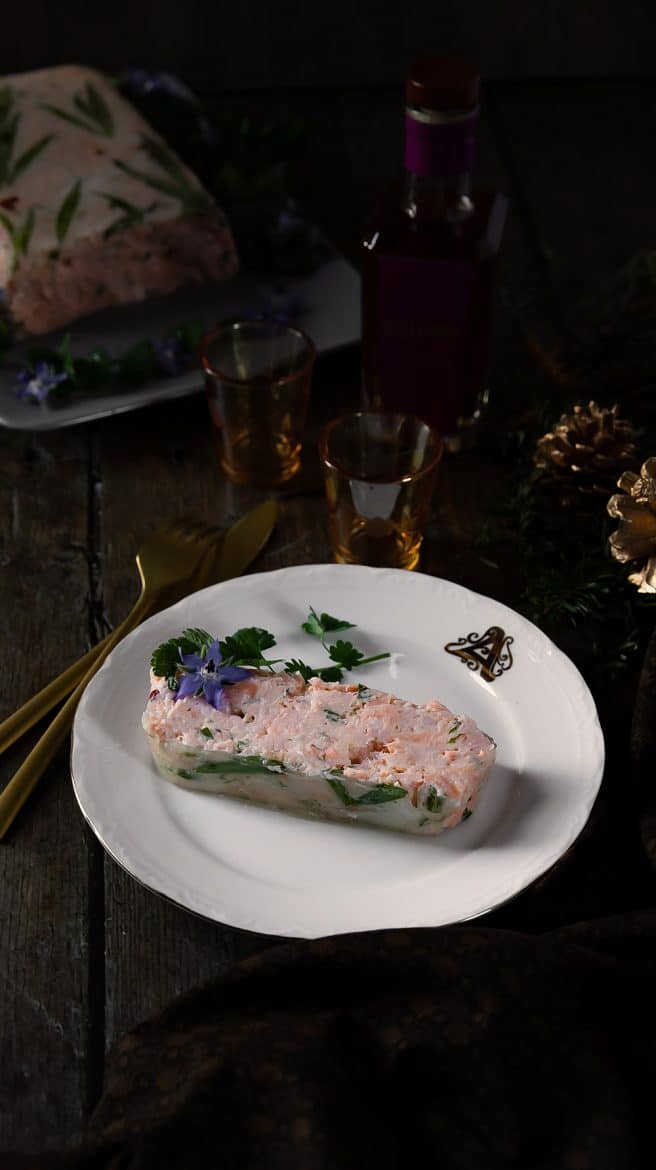 Mousse de saumon en gelée selon la recette de mrs Patmore, de Downtown Abbey