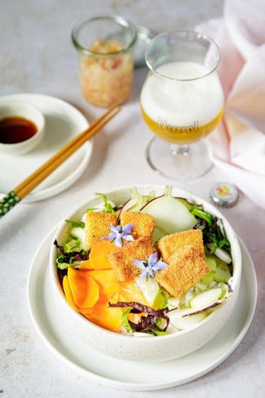 La délicieuse recette de buddha bowl au tofu frit