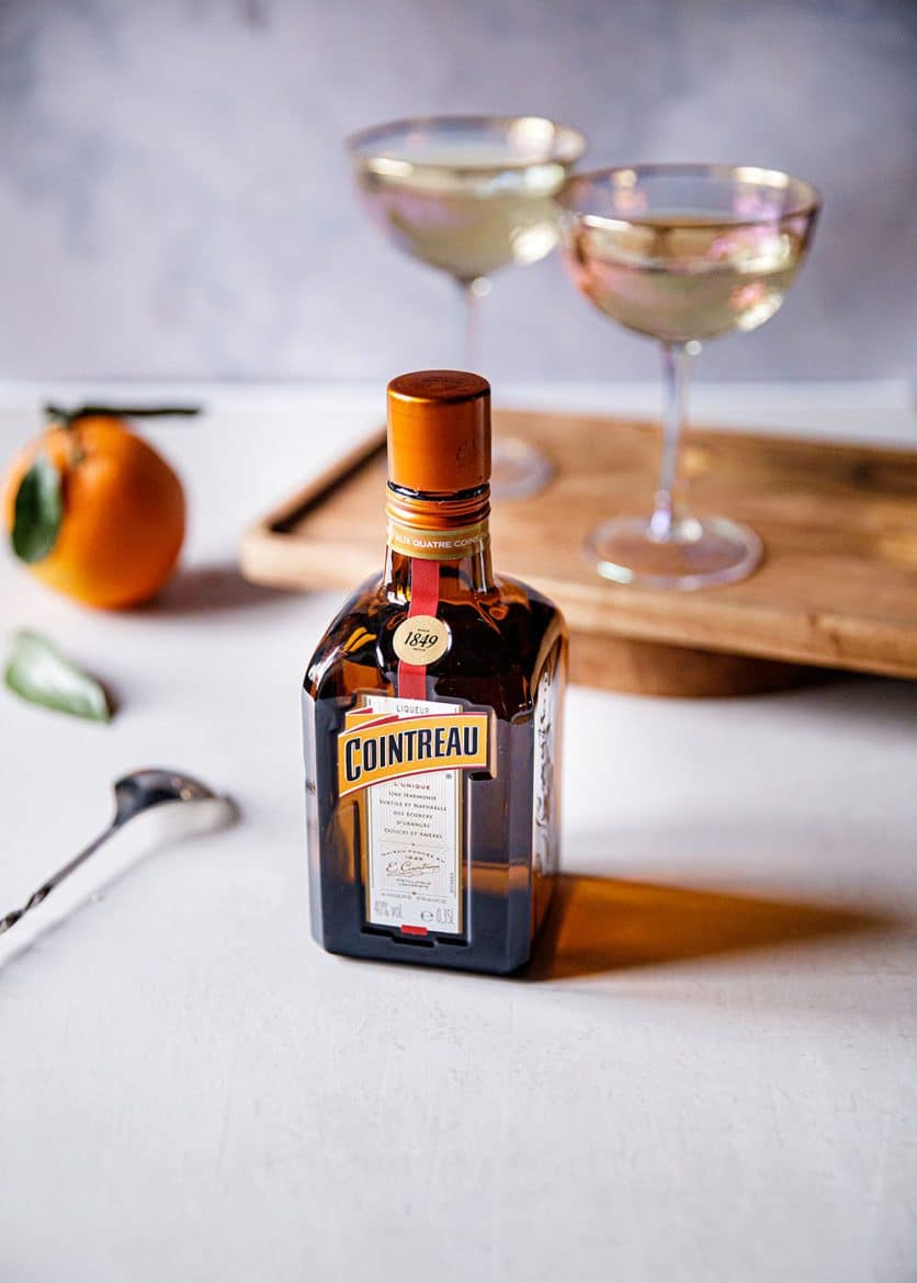 Bouteille de Cointreau et recette de cocktail