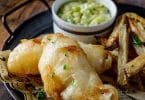 Recette de fish and chips; poisson frit traditionnel anglais