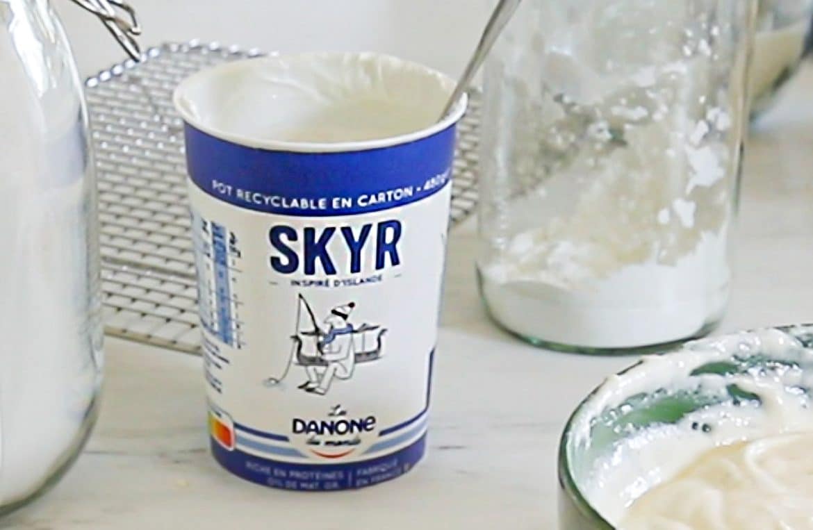 Fromage blanc islandais 0% matières grasses, le skyr est parfait pour réaliser une tarte alsacienne légère