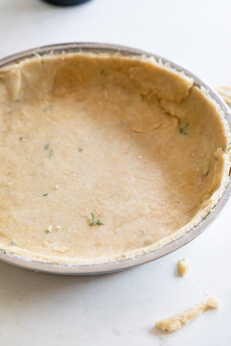 La pâte brisée sans beurre est malléable et facile à réaliser. 