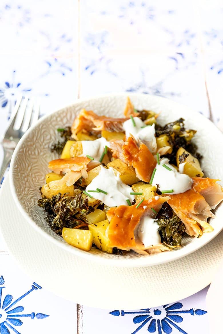 Recette de chou kale aux pommes de terre et haddock, un plat complet équilibré