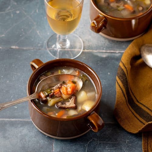 La recette de la soupe champignon, pomme de terre et carotte